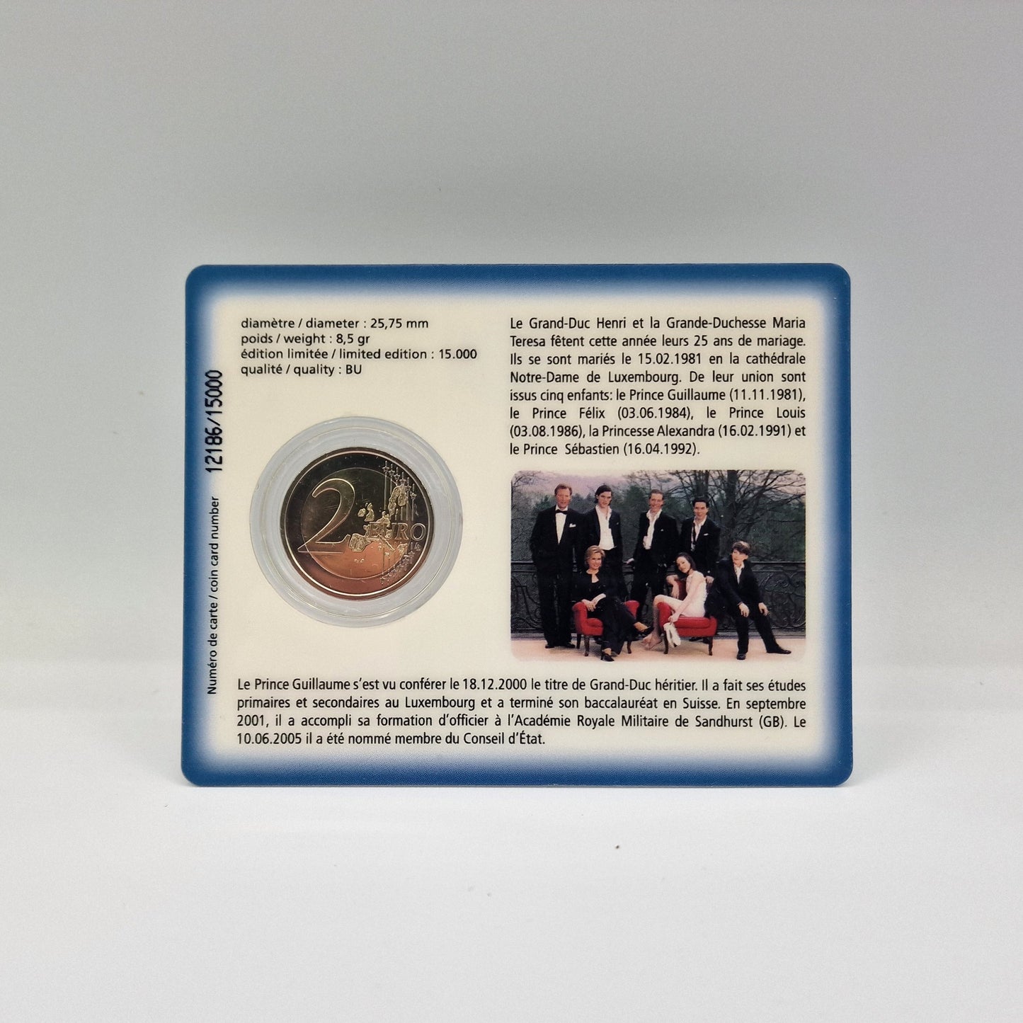 2006 Principe Guilherme - Luxemburgo Coincard