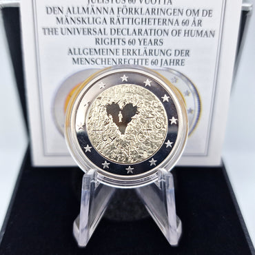 2008 Direitos Humanos - 2€ Finlândia Proof