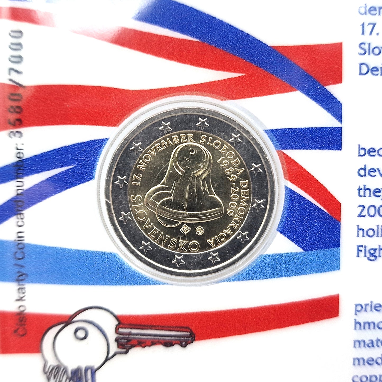 2009 Revolução - 2€ Eslováquia Coincard