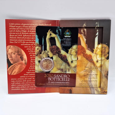 2010 Botticelli - 2€ San Marino Coincard