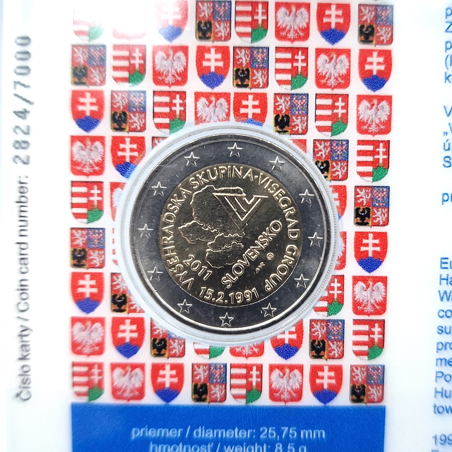2011 Visegrad - 2€ Slovakia Coincard