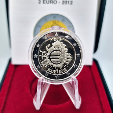 2012 10º Aniversário do Euro TYE - 2€ Bélgica Proof