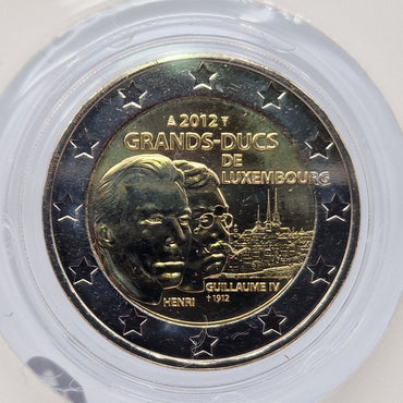 2012 Guilherme IV 2€ - Luxemburgo Coincard