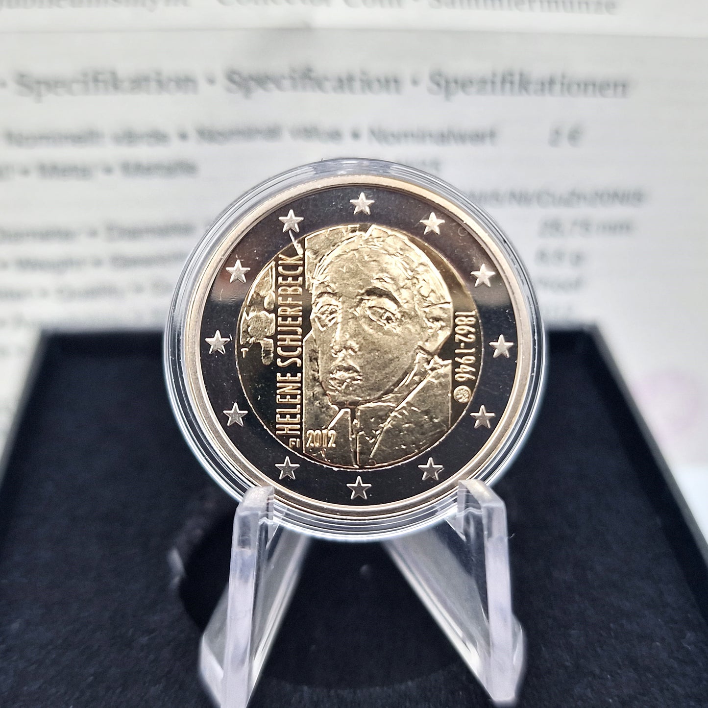 2012 "Helene Schjerfbeck" - 2€ Finlândia Proof