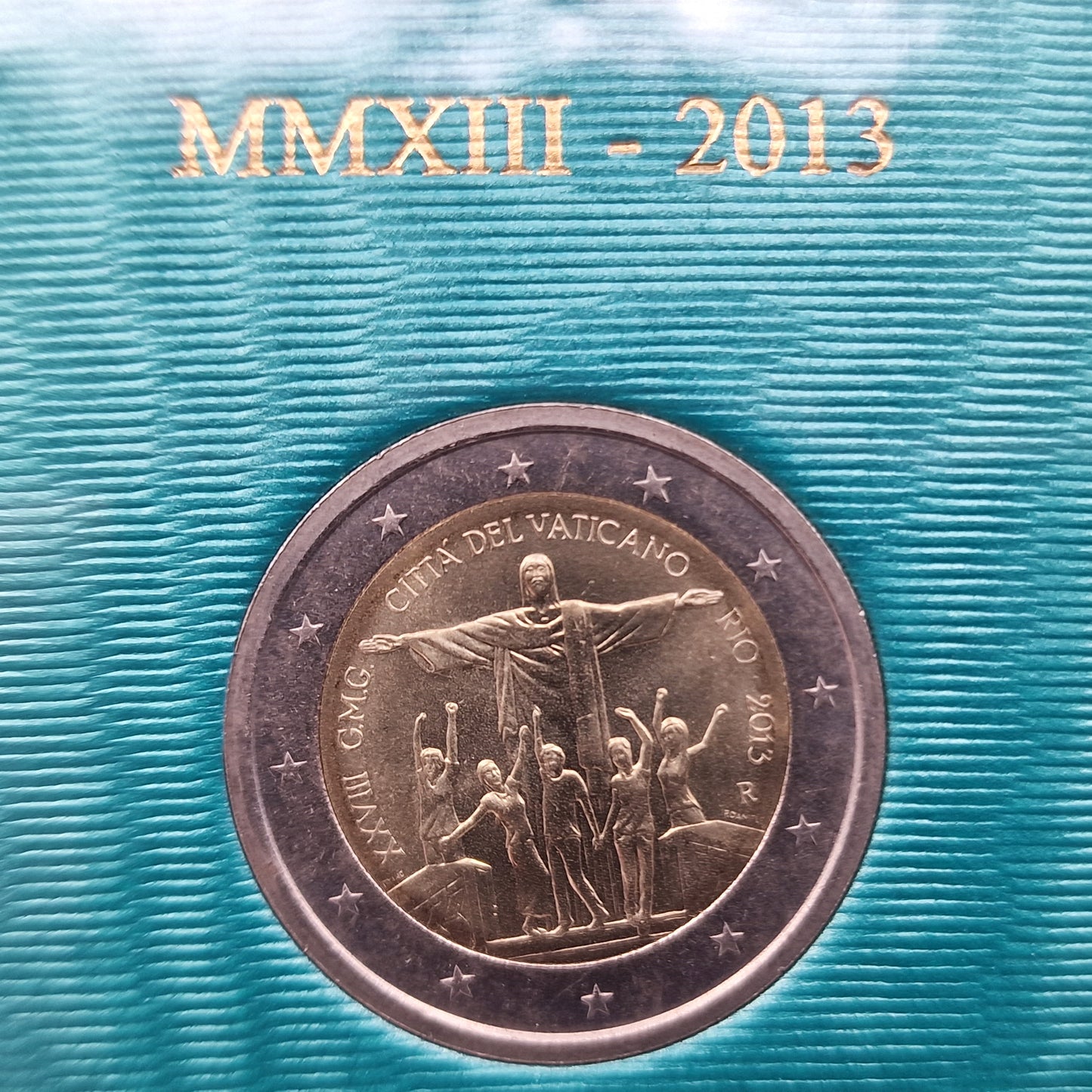 2013 Rio de Janeiro - 2€ Vatican Coincard