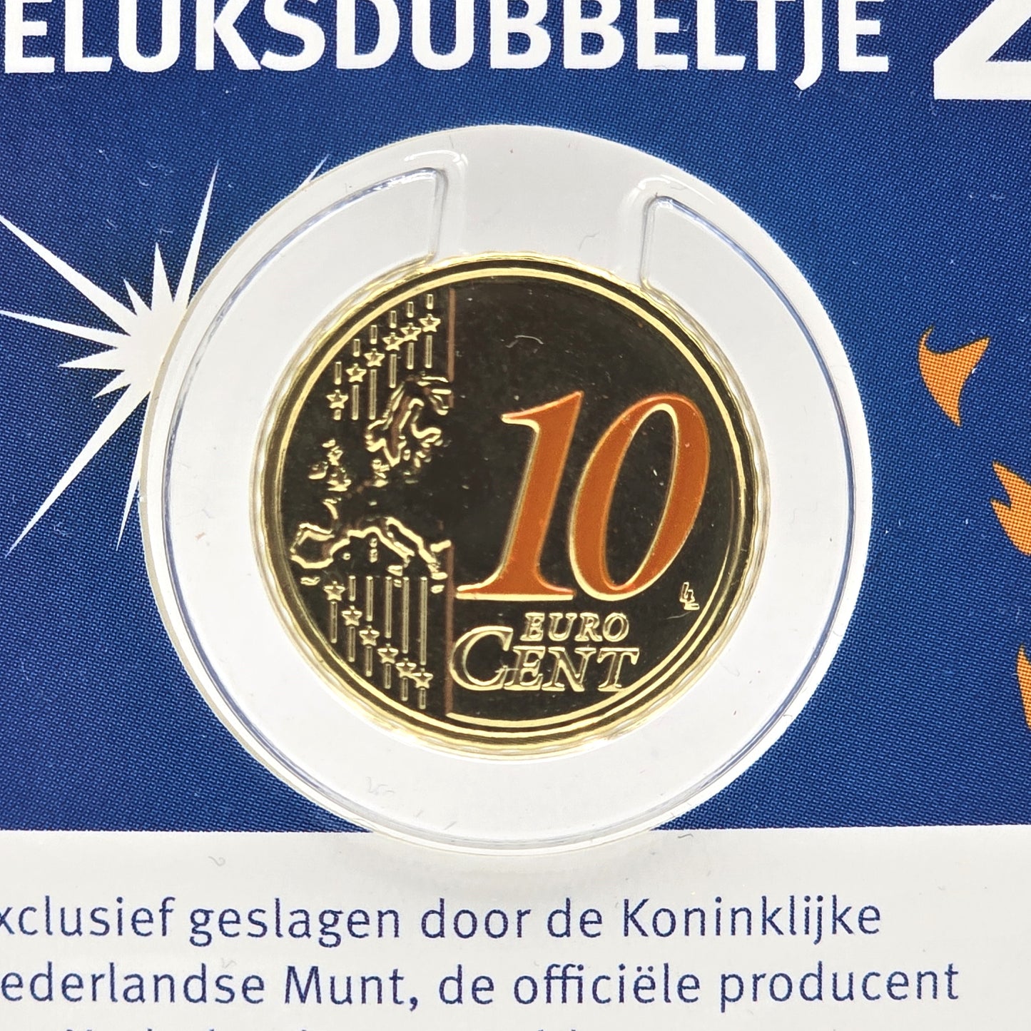 2014 Lucky Dimes (Colored) - 10cent Netherlands Coincard