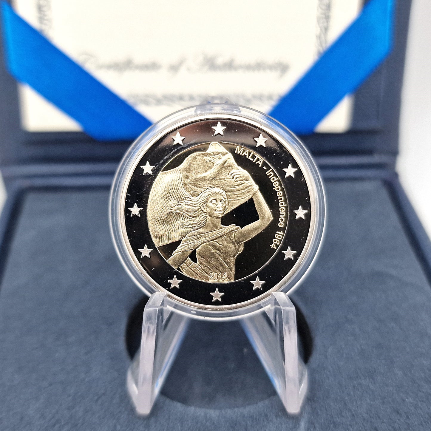 2014 50 anos Independência de Malta - 2€ Malta Proof