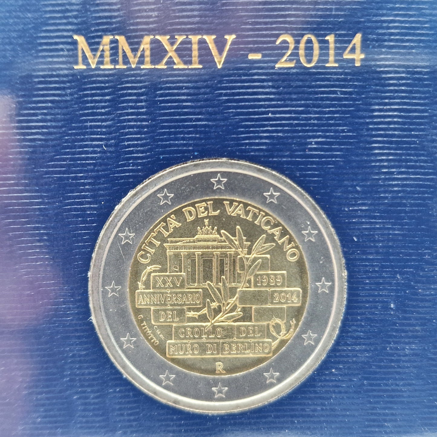 2014 Berlin Wall - 2€ Vatican Coincard