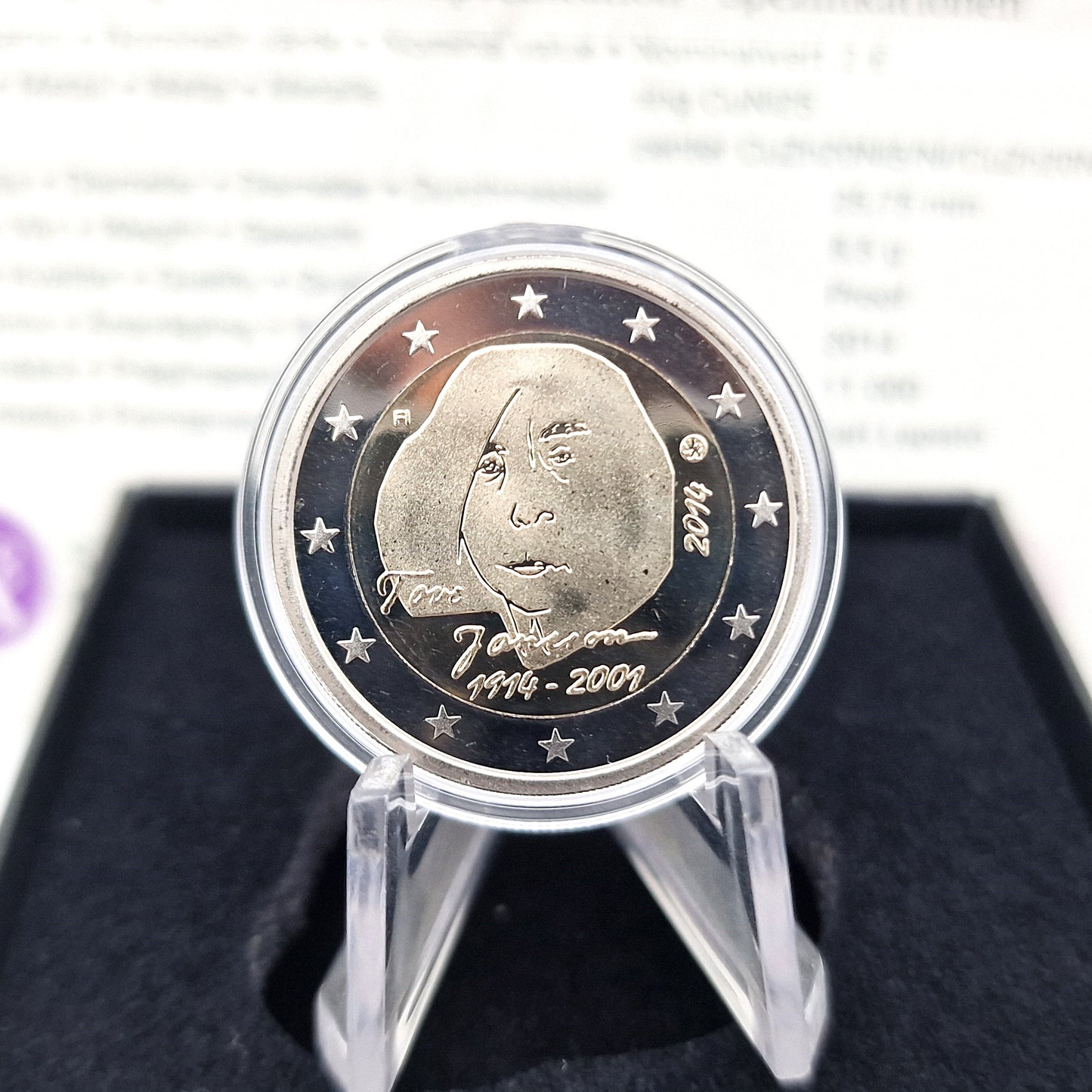 2014 "Tove Jansson" - 2€ Finlândia Proof