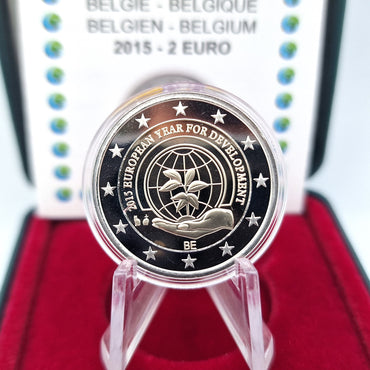 2015 Ano Europeu do Desenvolvimento - 2€ Bélgica Proof