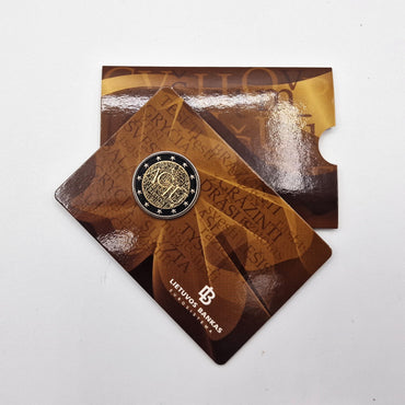 2015 Língua Lituana 2€ - Lituânia Coincard