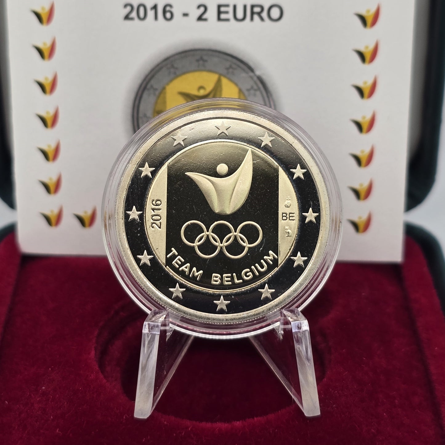 2016 Equipa Olímpica - 2€ Bélgica Proof