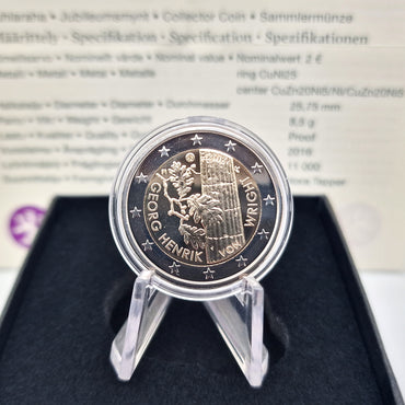 2016 "Georg Henrik von Wright" - 2€ Finlândia Proof