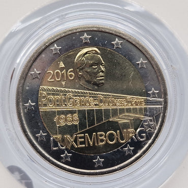 2016 "Ponte Charlotte" 2€ - Luxemburgo Coincard