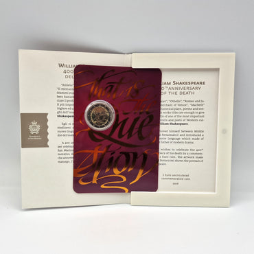 2016 "William Shakespeare" - 2€ San Marino Coincard