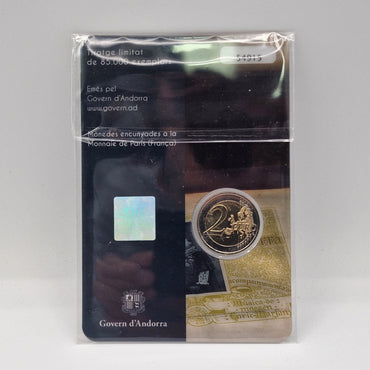 2017 100 anos do Hino de Andorra - 2€ Andorra Coincard