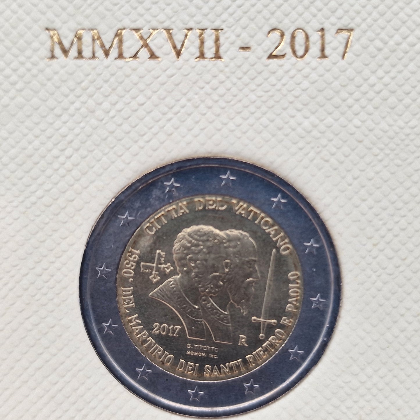 2017 Saint Peter and Paul - €2 Vatican Coincard