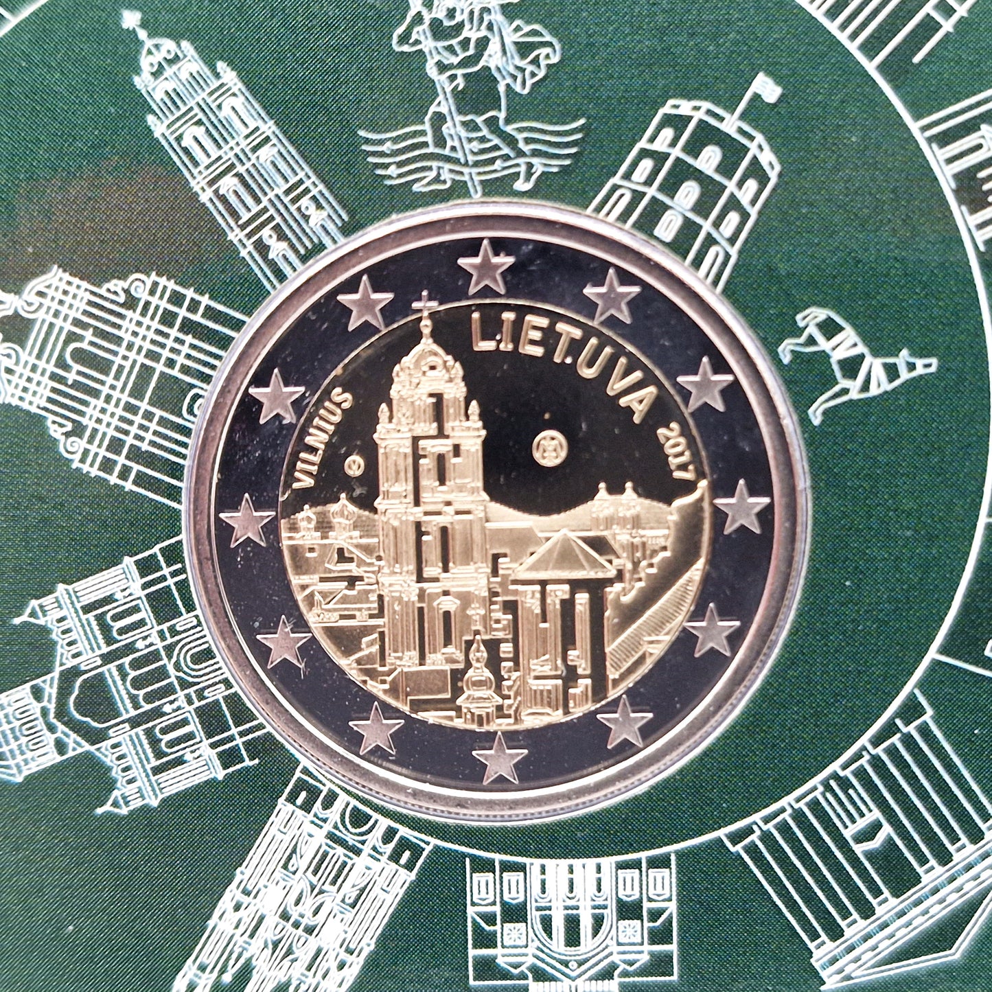 2017 Vilnius 2€ - Lituânia Coincard