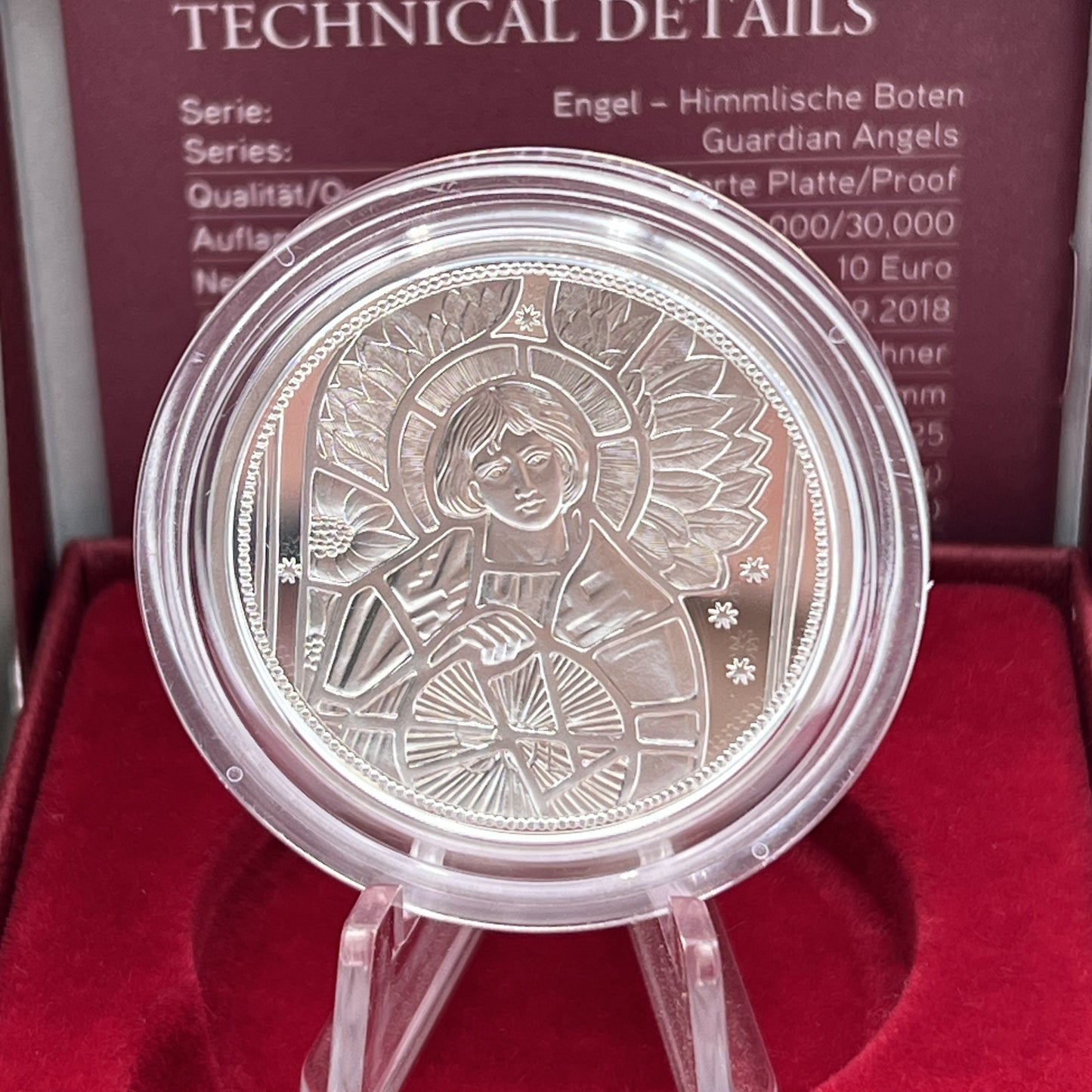 2018 Arcanjo Uriel - 10€ Áustria Proof