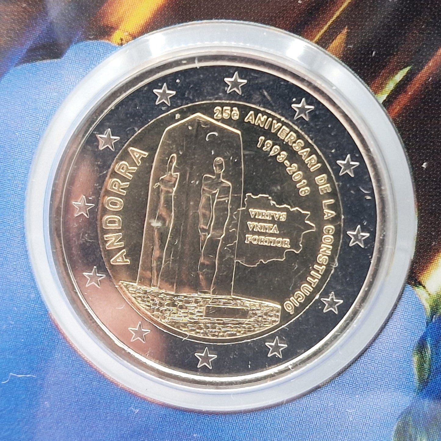 2018 Constitution - 2€ Andorra Coincard