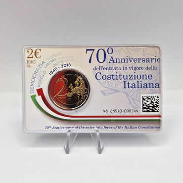 2018 Constituição Italiana 2€ - Itália Coincard