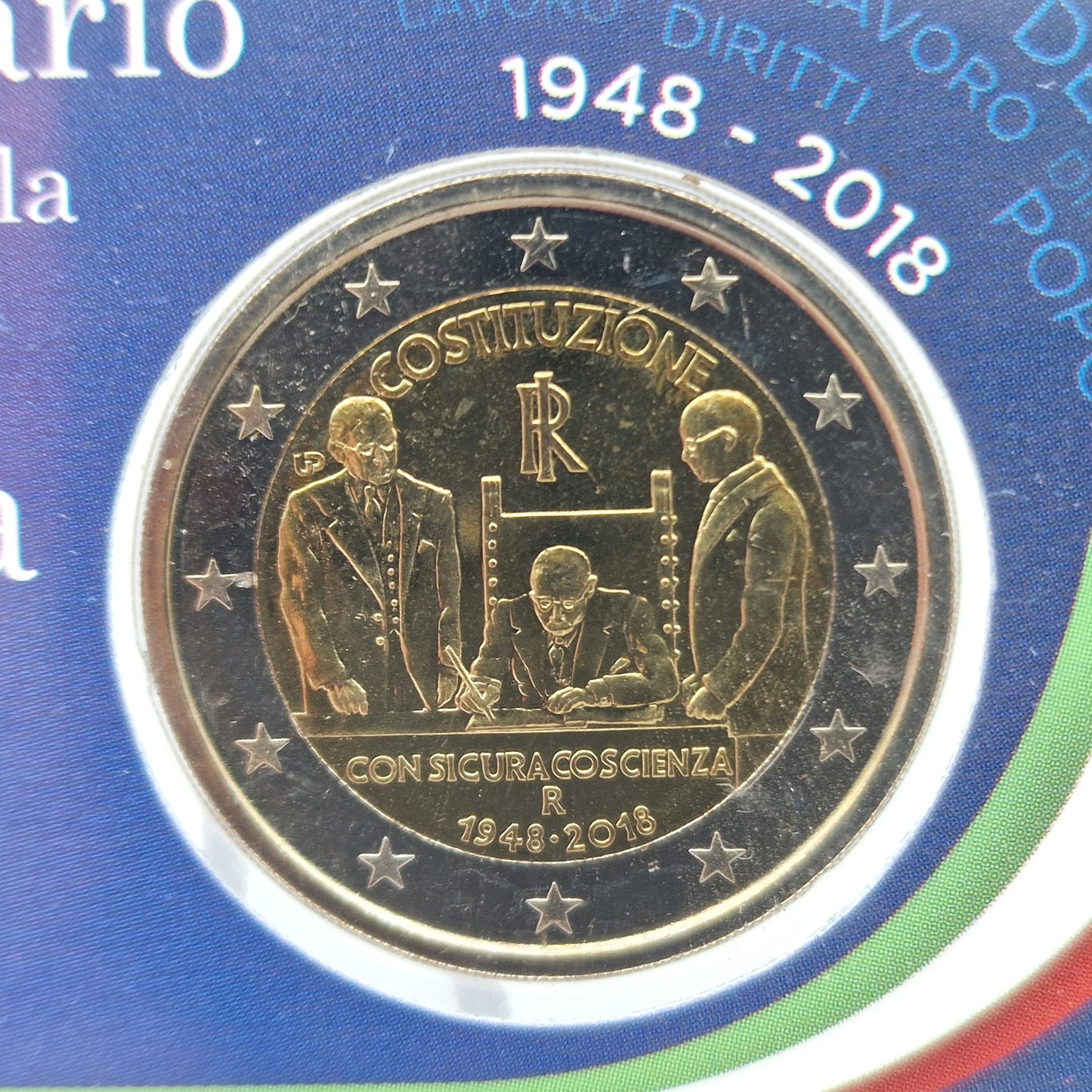 2018 Constituição Italiana 2€ - Itália Coincard