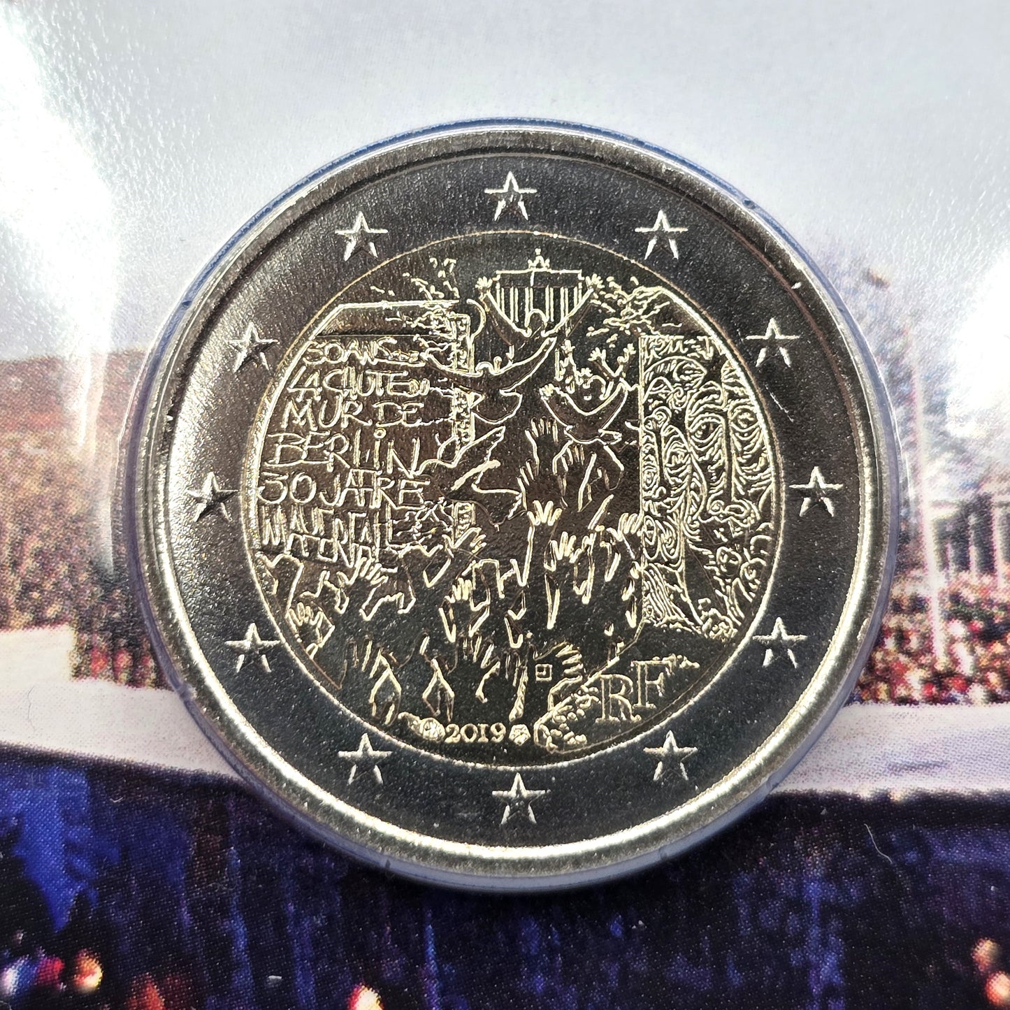 2019 Berlin Wall - 2€ France Coincard