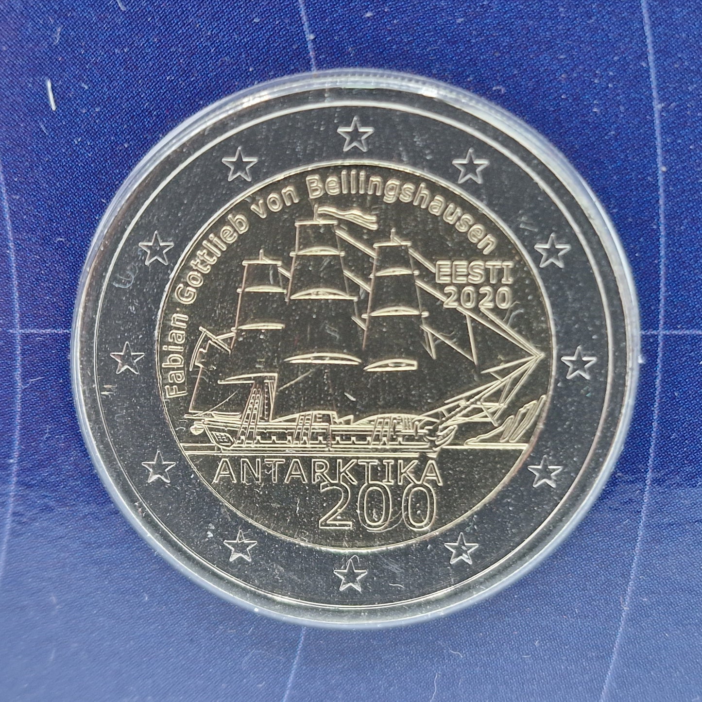 2020 200 years of the 1st Antarctic Expedition - €2 Estonia Coincard