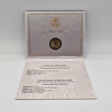 2020 "Papa João Paulo II" - 2€ Vaticano Coincard