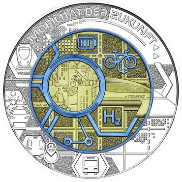 2021 Mobilidade Inteligente - 25€ Áustria Niobium Proof