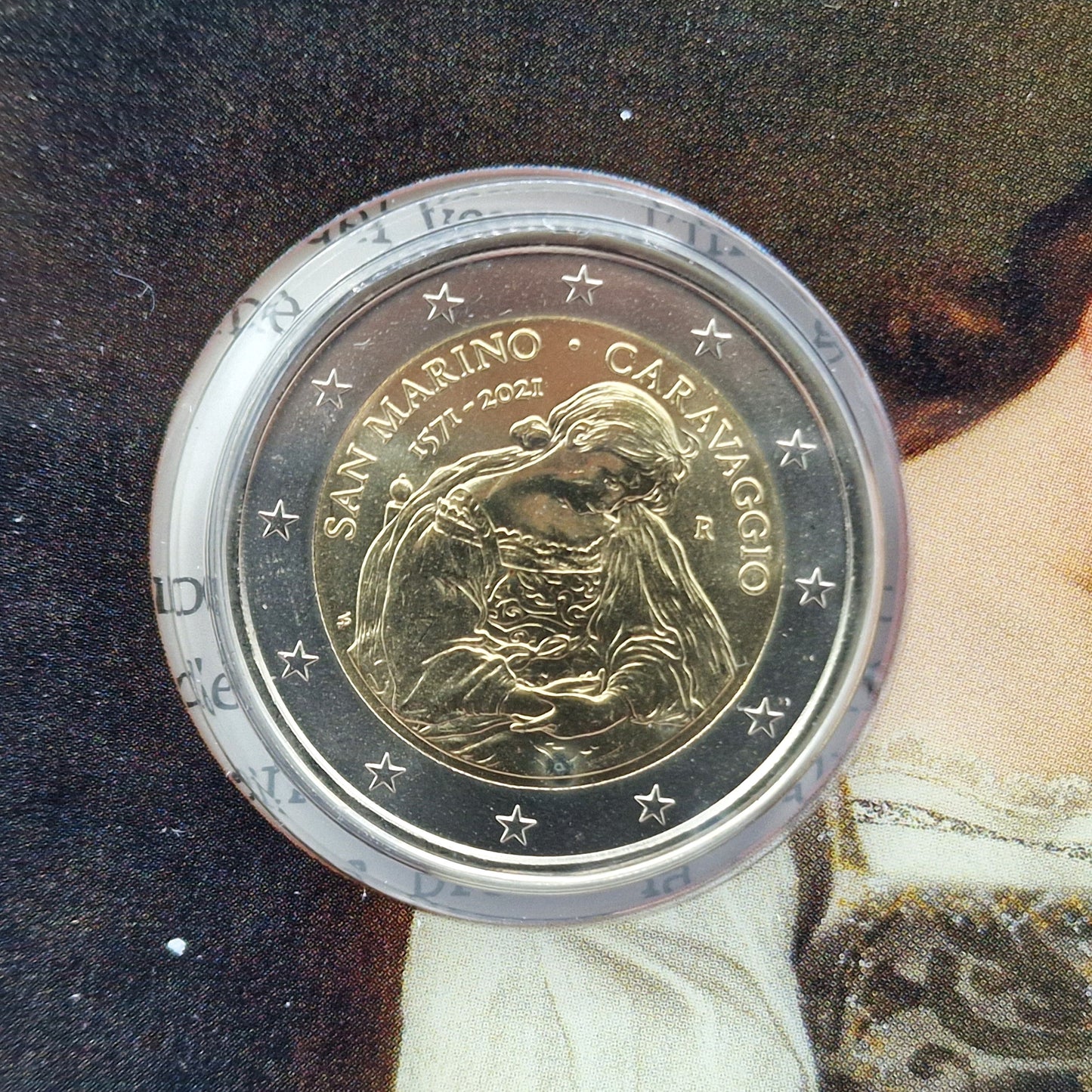 2021 "Caravaggio" - 2€ San Marino Coincard