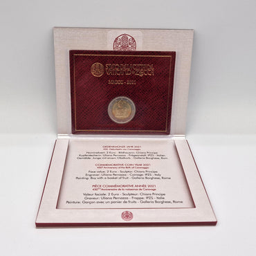 2021 "Caravaggio" - €2 Vatican Coincard
