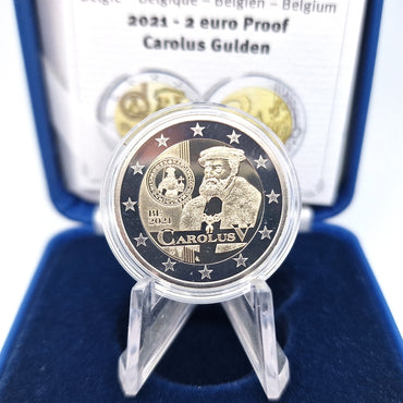 2021 "Carolus V" - 2€ Bélgica Proof