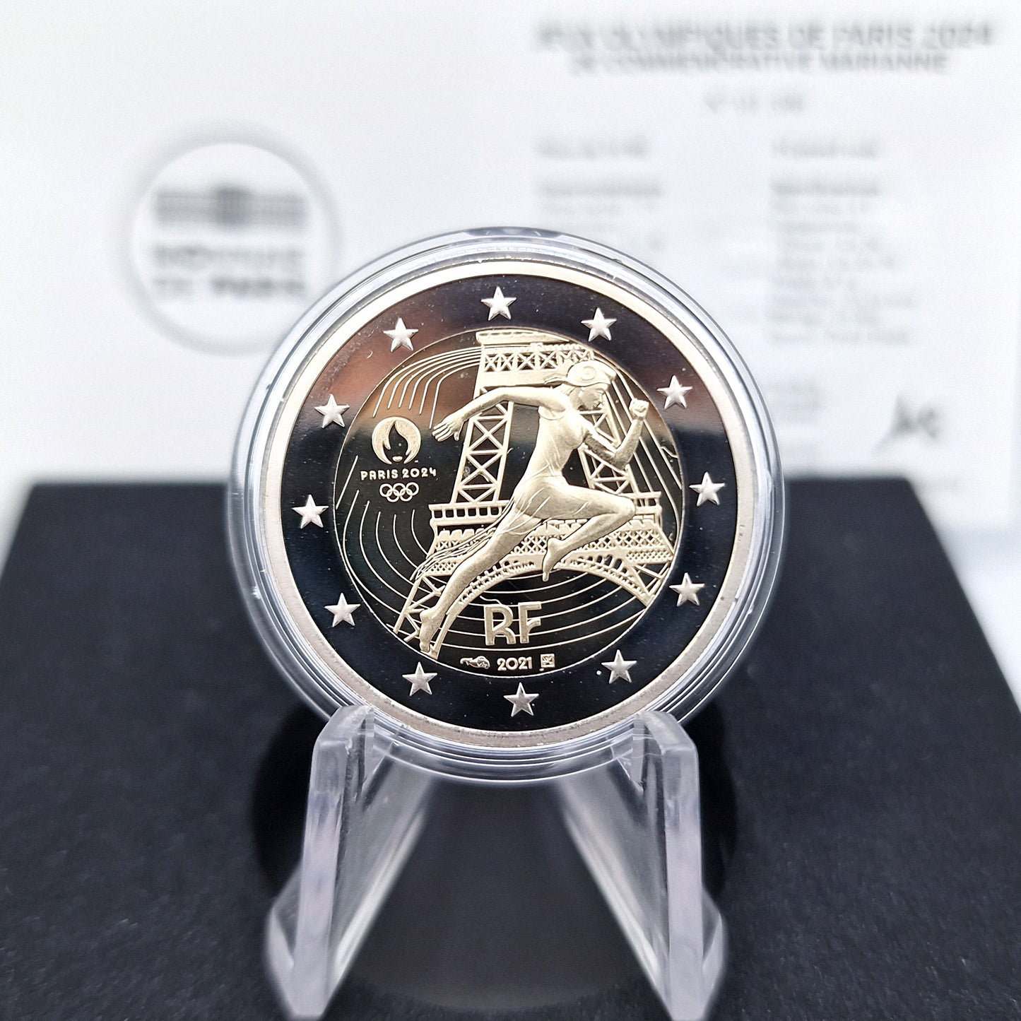 2021 Jogos Olímpicos de Paris 2024 - 2€ França Proof