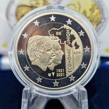 2021 União Belga-Luxemburguesa "BLEU" - 2€ Bélgica Proof