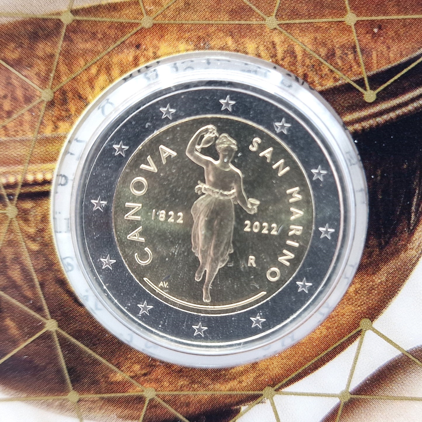 2022 "Antonio Canova" - 2€ San Marino Coincard