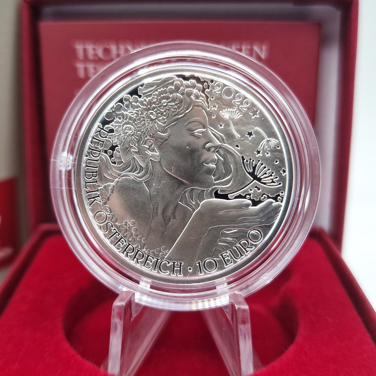 2022 Flôr Dente-de-Leão (Amarela) - 10€ Áustria Proof