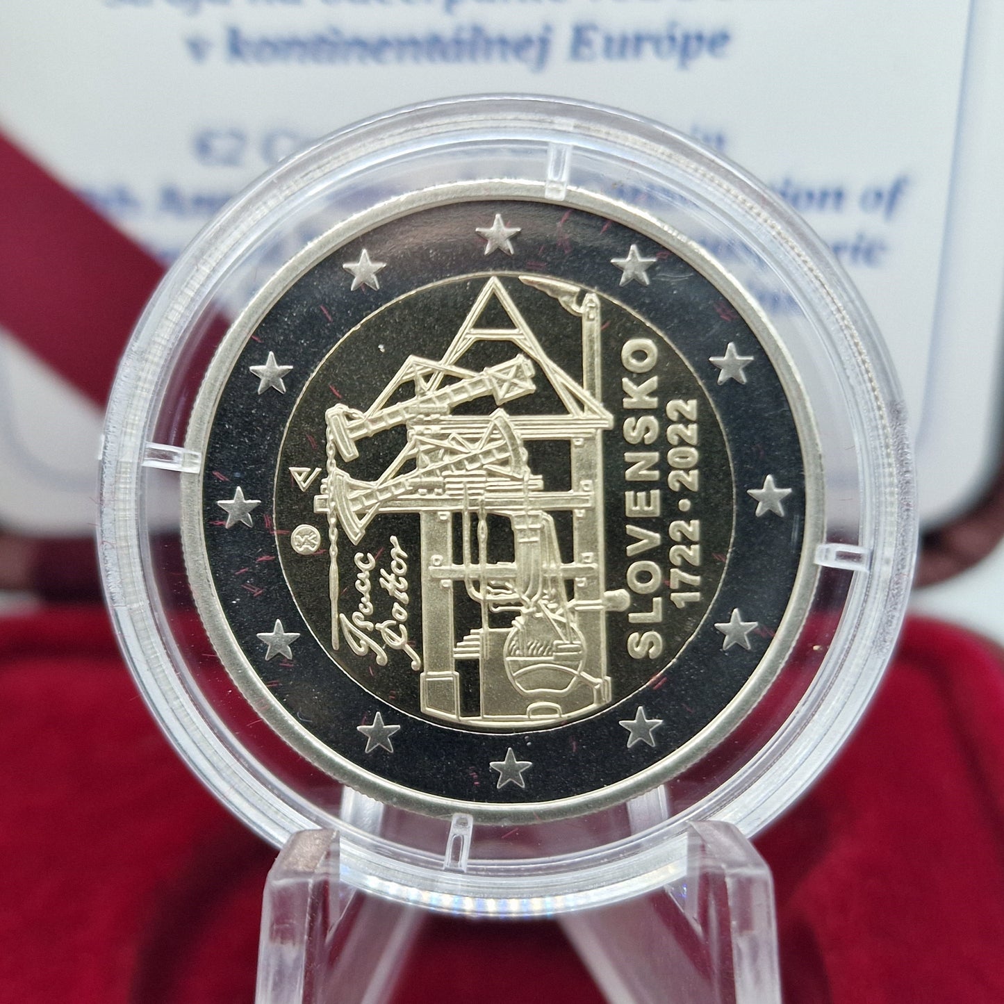 2022 Máquina a Vapor - 2€ Eslováquia Proof