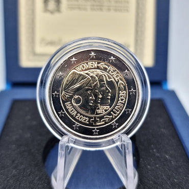 2022 Women's Peace and Security (UN) - 2€ Malta (BU in box)