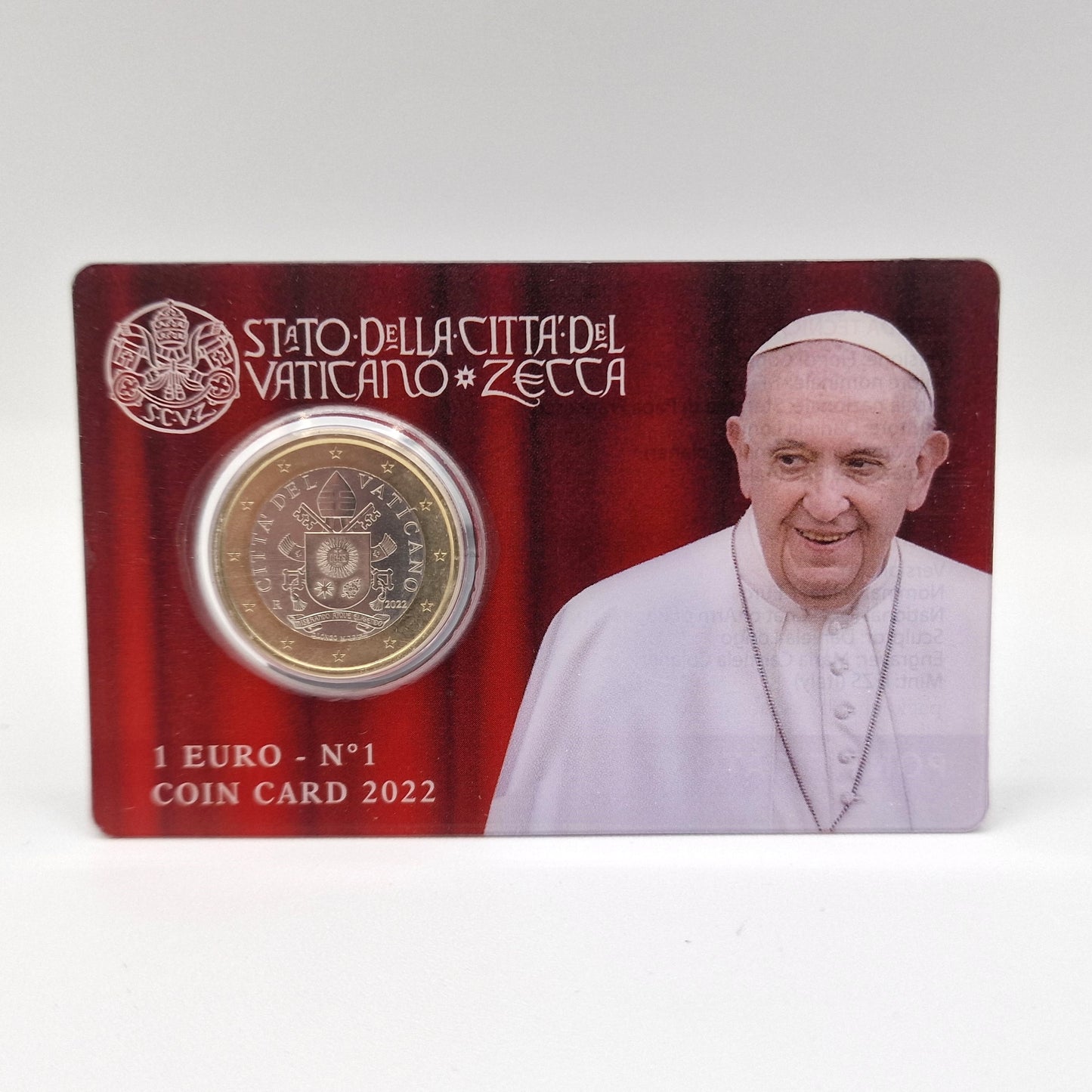 2022 Nº1 - 1€ Vaticano Coincard