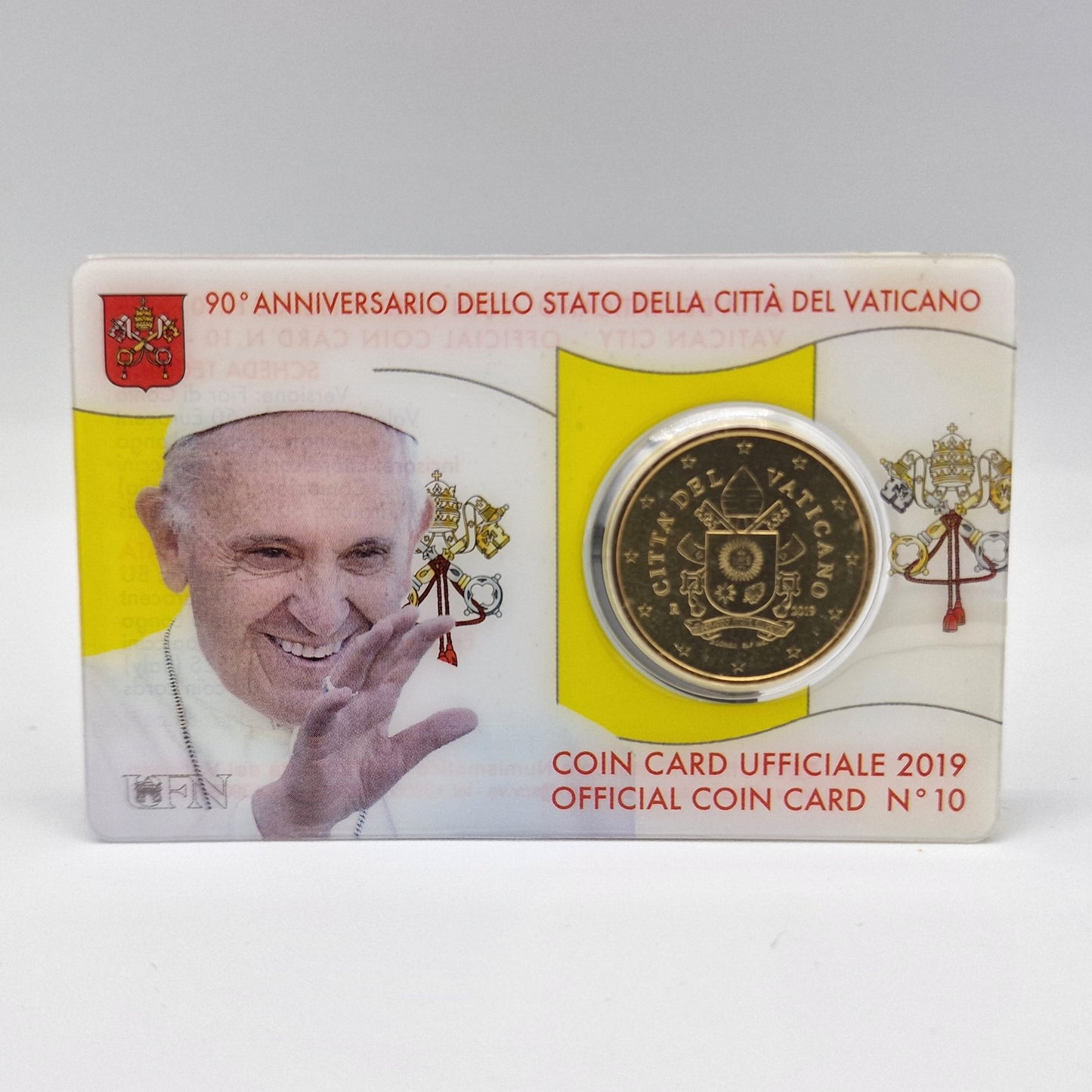 2019 50 Cent - Vatican Coincard N10 without stamp