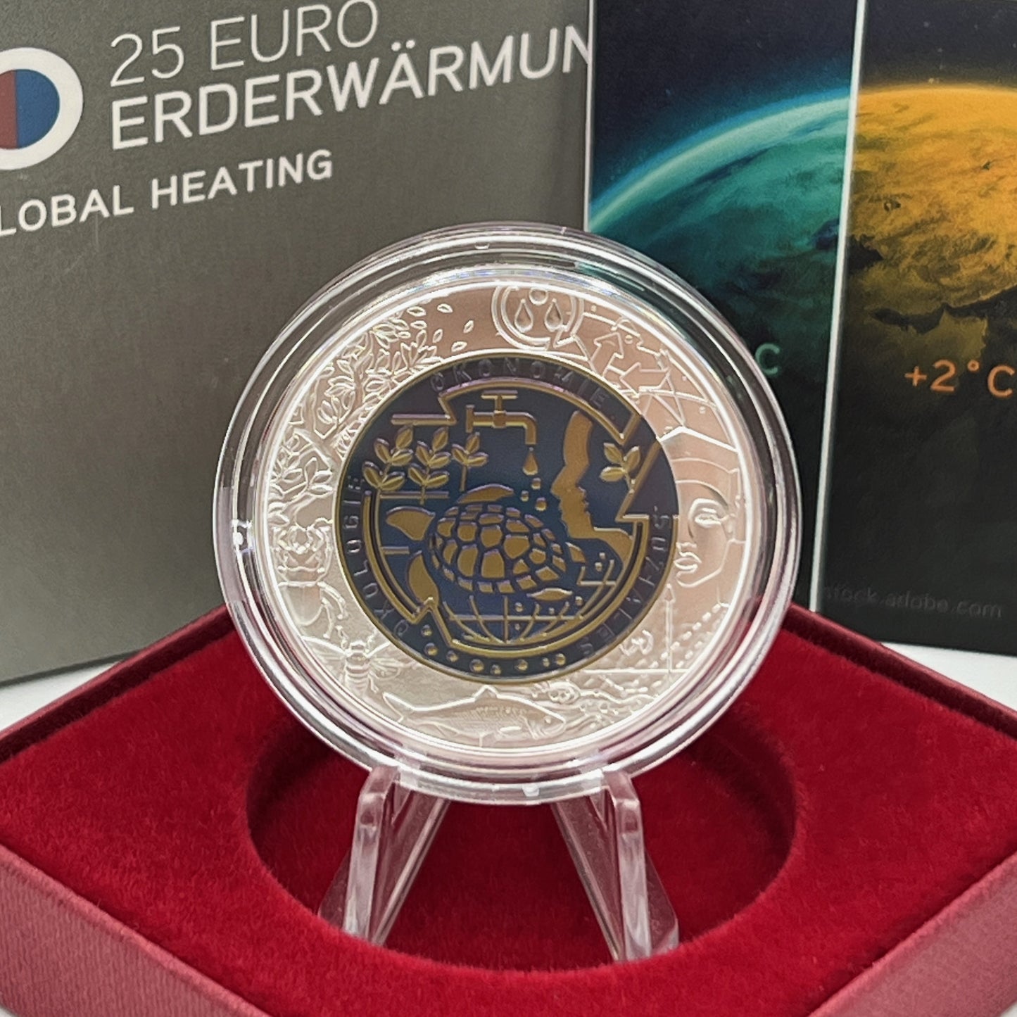 2023 Aquecimento Global - 25€ Áustria Niobium Proof