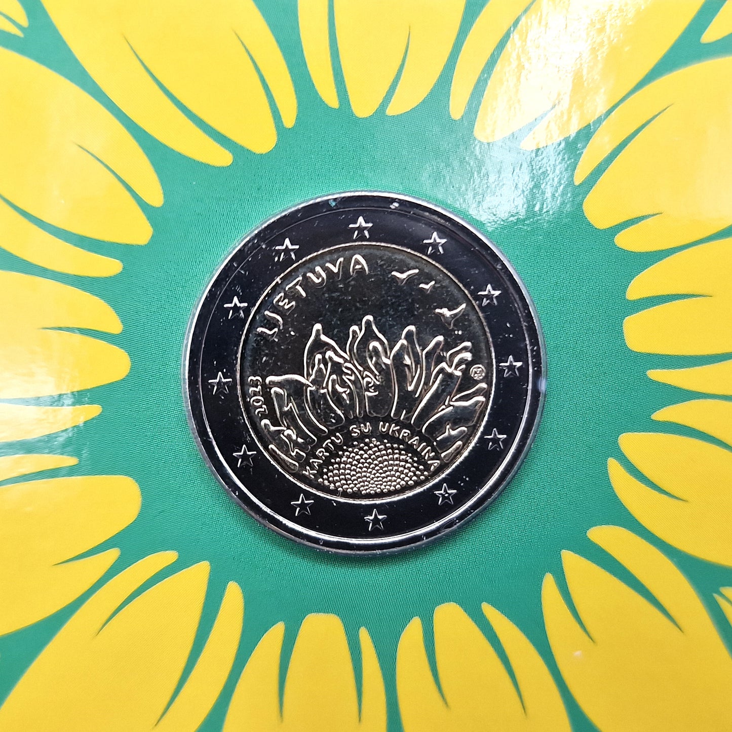 2023 Together with Ukraine €2 - Lithuania Coincard