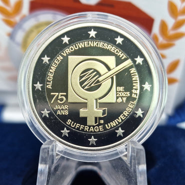 2023 Sufrágio Universal - 2€ Bélgica Proof
