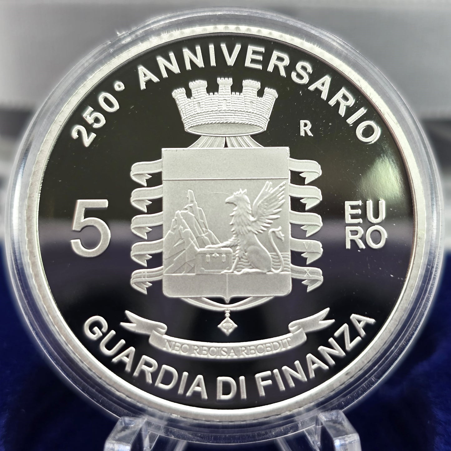 2024 Fundação da Polícia Financeira (Prata) 5€ - Itália Proof