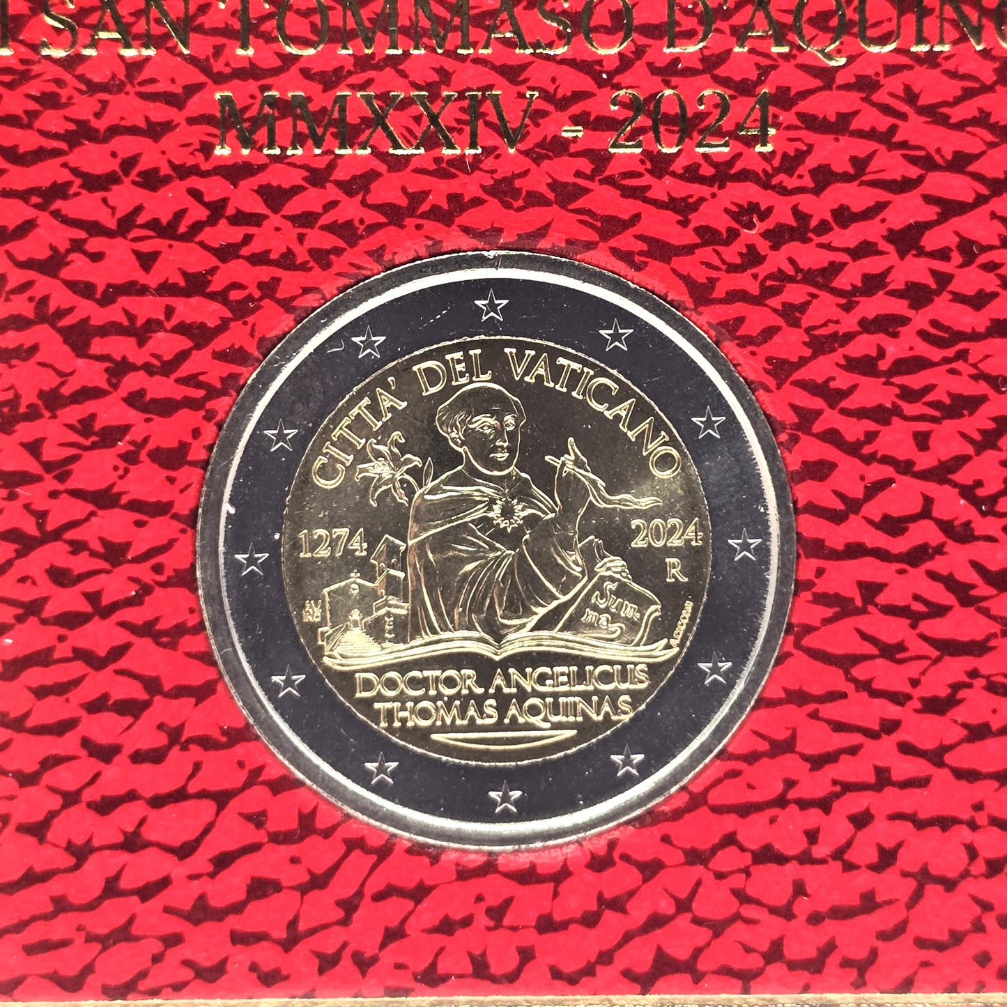 2024 Saint Thomas Aquinas - €2 Vatican Coincard