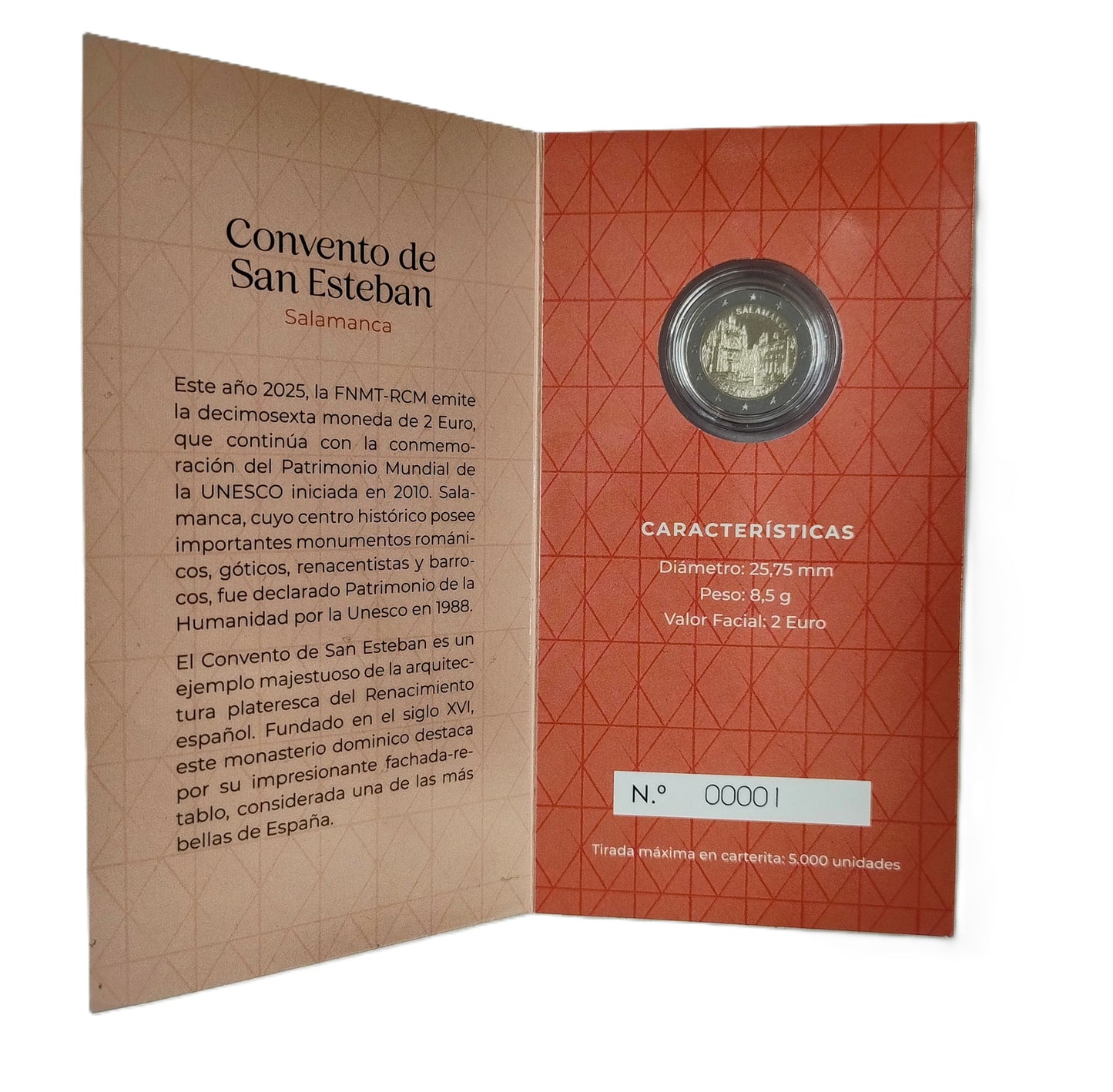 2025 Salamanca - 2€ Espanha Proof