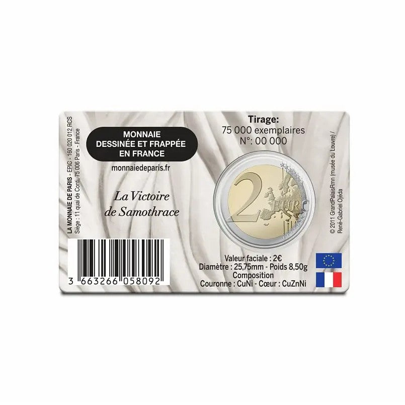 2025 Set (4X) Louvre 2025 - 2€ France Coincard