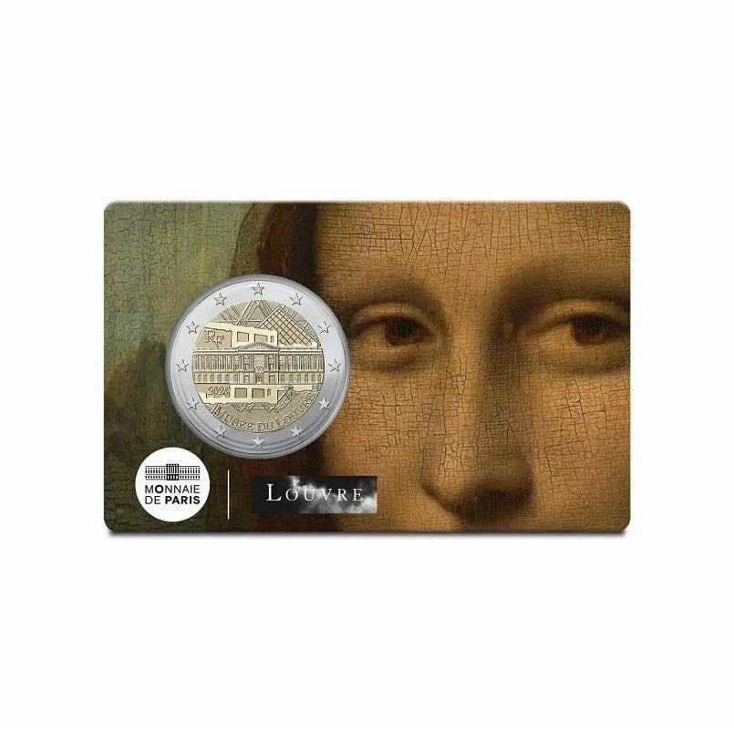 2025 Set (4X) Louvre 2025 - 2€ France Coincard