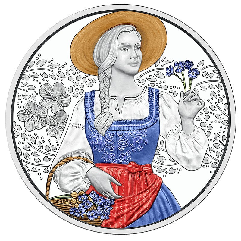 2025 Aufdirndln - Linen - 10€ Austria Proof